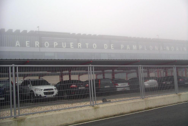 La Cuenca de Pamplona ha amanecido esta mañana rodeada por la niebla