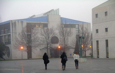 La Cuenca de Pamplona ha amanecido esta mañana rodeada por la niebla