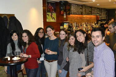 Los pamploneses disfrutan del partido de ida de cuartos de final de la Copa del Rey que enfrentó a Real Madrid y Barça