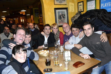 Los pamploneses disfrutan del partido de ida de cuartos de final de la Copa del Rey que enfrentó a Real Madrid y Barça