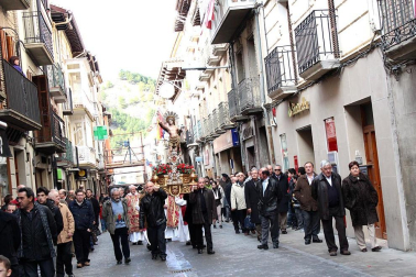 Sangüesa honra a San Sebastián