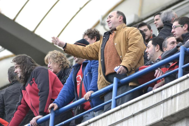 Imágenes de los aficionados de Osasuna durante el partido de Liga que enfrentó al equipo navarro con el Valencia
