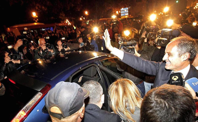 Imágenes del expresidente de la Generalitat Valenciana Francisco Camps, hallado no culpable junto a Ricardo Costa por supuestamente recibir regalos como parte de la alegada trama de corrupción Gürtel.