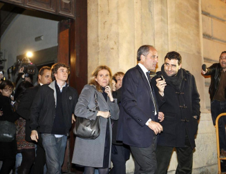 Imágenes del expresidente de la Generalitat Valenciana Francisco Camps, hallado no culpable junto a Ricardo Costa por supuestamente recibir regalos como parte de la alegada trama de corrupción Gürtel.