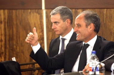 Imágenes del expresidente de la Generalitat Valenciana Francisco Camps, hallado no culpable junto a Ricardo Costa por supuestamente recibir regalos como parte de la alegada trama de corrupción Gürtel.