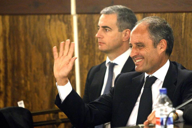 Imágenes del expresidente de la Generalitat Valenciana Francisco Camps, hallado no culpable junto a Ricardo Costa por supuestamente recibir regalos como parte de la alegada trama de corrupción Gürtel.