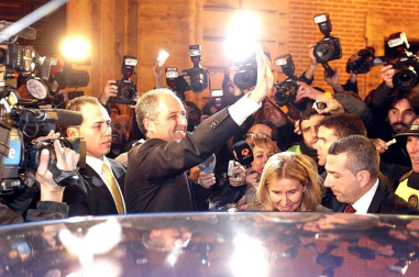 Imágenes del expresidente de la Generalitat Valenciana Francisco Camps, hallado no culpable junto a Ricardo Costa por supuestamente recibir regalos como parte de la alegada trama de corrupción Gürtel.