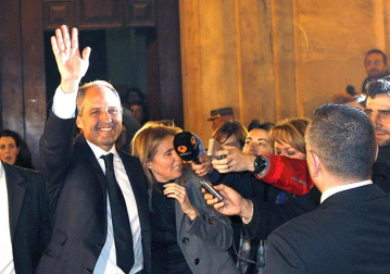 Imágenes del expresidente de la Generalitat Valenciana Francisco Camps, hallado no culpable junto a Ricardo Costa por supuestamente recibir regalos como parte de la alegada trama de corrupción Gürtel.