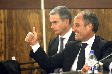 Imágenes del expresidente de la Generalitat Valenciana Francisco Camps, hallado no culpable junto a Ricardo Costa por supuestamente recibir regalos como parte de la alegada trama de corrupción Gürtel.