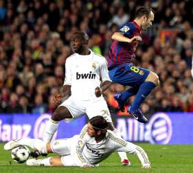 Imágenes del partido de vuelta en los cuatro de final de la Copa del Rey, disputado entre el Barcelona y el Real Madrid en el Camp Nou.