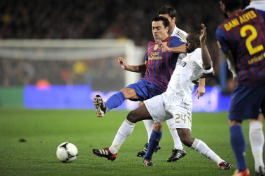 Imágenes del partido de vuelta en los cuatro de final de la Copa del Rey, disputado entre el Barcelona y el Real Madrid en el Camp Nou.
