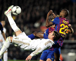 Imágenes del partido de vuelta en los cuatro de final de la Copa del Rey, disputado entre el Barcelona y el Real Madrid en el Camp Nou.