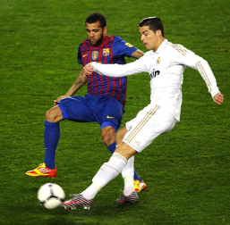 Imágenes del partido de vuelta en los cuatro de final de la Copa del Rey, disputado entre el Barcelona y el Real Madrid en el Camp Nou.
