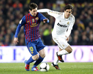 Imágenes del partido de vuelta en los cuatro de final de la Copa del Rey, disputado entre el Barcelona y el Real Madrid en el Camp Nou.