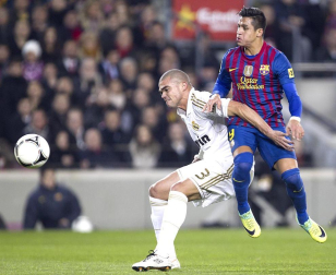 Imágenes del partido de vuelta en los cuatro de final de la Copa del Rey, disputado entre el Barcelona y el Real Madrid en el Camp Nou.