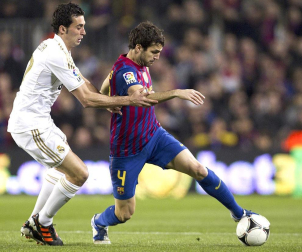 Imágenes del partido de vuelta en los cuatro de final de la Copa del Rey, disputado entre el Barcelona y el Real Madrid en el Camp Nou.