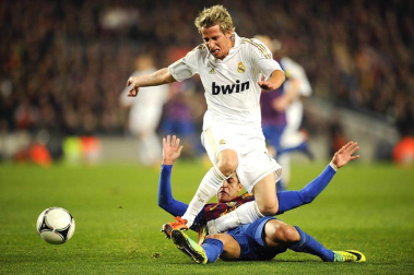 Imágenes del partido de vuelta en los cuatro de final de la Copa del Rey, disputado entre el Barcelona y el Real Madrid en el Camp Nou.