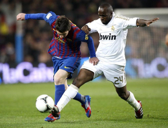 Imágenes del partido de vuelta en los cuatro de final de la Copa del Rey, disputado entre el Barcelona y el Real Madrid en el Camp Nou.