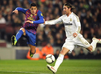 Imágenes del partido de vuelta en los cuatro de final de la Copa del Rey, disputado entre el Barcelona y el Real Madrid en el Camp Nou.