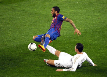 Imágenes del partido de vuelta en los cuatro de final de la Copa del Rey, disputado entre el Barcelona y el Real Madrid en el Camp Nou.