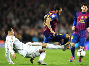 Imágenes del partido de vuelta en los cuatro de final de la Copa del Rey, disputado entre el Barcelona y el Real Madrid en el Camp Nou.