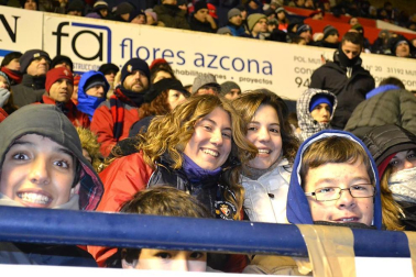 Los aficionados de Osasuna han disfrutado este sábado de la vicoria de su equipo ante el Barcelona