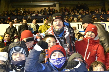 Los aficionados de Osasuna han disfrutado este sábado de la vicoria de su equipo ante el Barcelona
