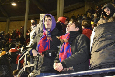 Los aficionados de Osasuna han disfrutado este sábado de la vicoria de su equipo ante el Barcelona