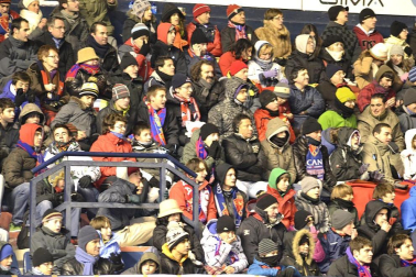 Los aficionados de Osasuna han disfrutado este sábado de la vicoria de su equipo ante el Barcelona