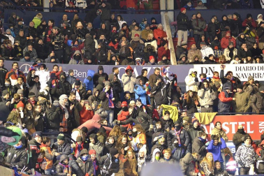 Los aficionados de Osasuna han disfrutado este sábado de la vicoria de su equipo ante el Barcelona