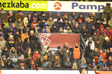 Los aficionados de Osasuna han disfrutado este sábado de la vicoria de su equipo ante el Barcelona