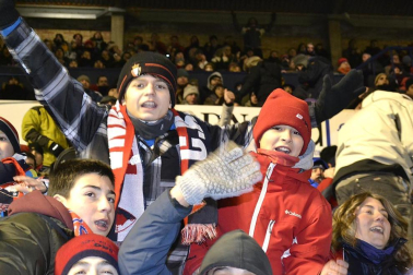 Los aficionados de Osasuna han disfrutado este sábado de la vicoria de su equipo ante el Barcelona