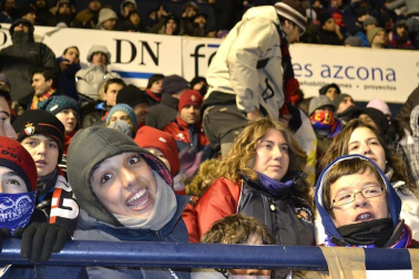 Los aficionados de Osasuna han disfrutado este sábado de la vicoria de su equipo ante el Barcelona