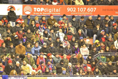 Los aficionados de Osasuna han disfrutado este sábado de la vicoria de su equipo ante el Barcelona