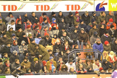Los aficionados de Osasuna han disfrutado este sábado de la vicoria de su equipo ante el Barcelona