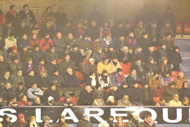 Los aficionados de Osasuna han disfrutado este sábado de la vicoria de su equipo ante el Barcelona