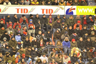 Los aficionados de Osasuna han disfrutado este sábado de la vicoria de su equipo ante el Barcelona
