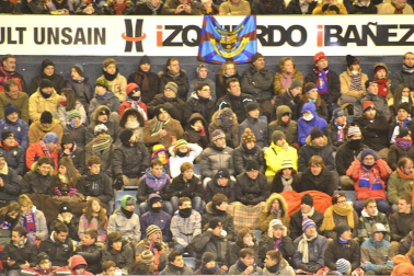 Los aficionados de Osasuna han disfrutado este sábado de la vicoria de su equipo ante el Barcelona