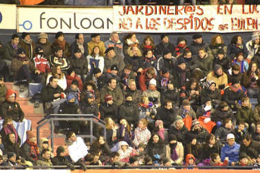 Los aficionados de Osasuna han disfrutado este sábado de la vicoria de su equipo ante el Barcelona
