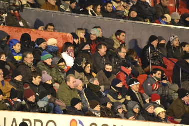 Los aficionados de Osasuna han disfrutado este sábado de la vicoria de su equipo ante el Barcelona