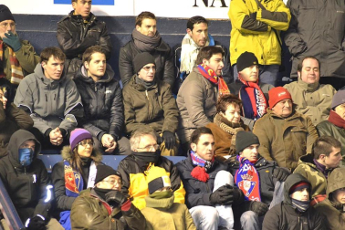 Los aficionados de Osasuna han disfrutado este sábado de la vicoria de su equipo ante el Barcelona