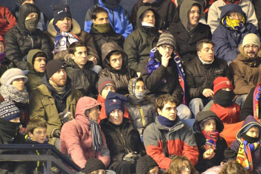 Los aficionados de Osasuna han disfrutado este sábado de la vicoria de su equipo ante el Barcelona