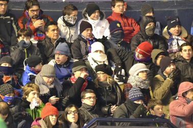 Los aficionados de Osasuna han disfrutado este sábado de la vicoria de su equipo ante el Barcelona