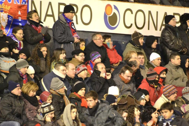 Los aficionados de Osasuna han disfrutado este sábado de la vicoria de su equipo ante el Barcelona