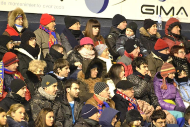 Los aficionados de Osasuna han disfrutado este sábado de la vicoria de su equipo ante el Barcelona
