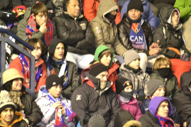 Los aficionados de Osasuna han disfrutado este sábado de la vicoria de su equipo ante el Barcelona