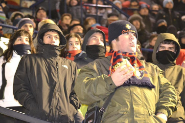 Los aficionados de Osasuna han disfrutado este sábado de la vicoria de su equipo ante el Barcelona