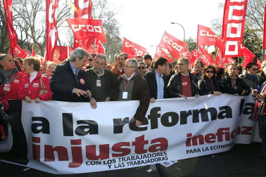 Movilizaciones convocadas por UGT y CCOO en las principales ciudades españolas como protesta y rechazo a la reforma laboral aprobada por el Gobierno de Rajoy.