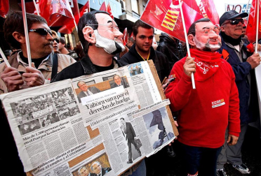 Movilizaciones convocadas por UGT y CCOO en las principales ciudades españolas como protesta y rechazo a la reforma laboral aprobada por el Gobierno de Rajoy.