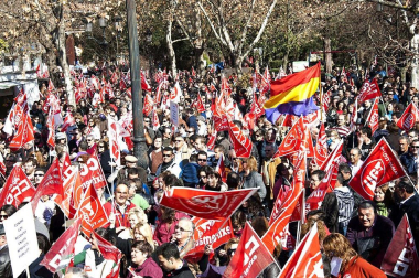 Movilizaciones convocadas por UGT y CCOO en las principales ciudades españolas como protesta y rechazo a la reforma laboral aprobada por el Gobierno de Rajoy.